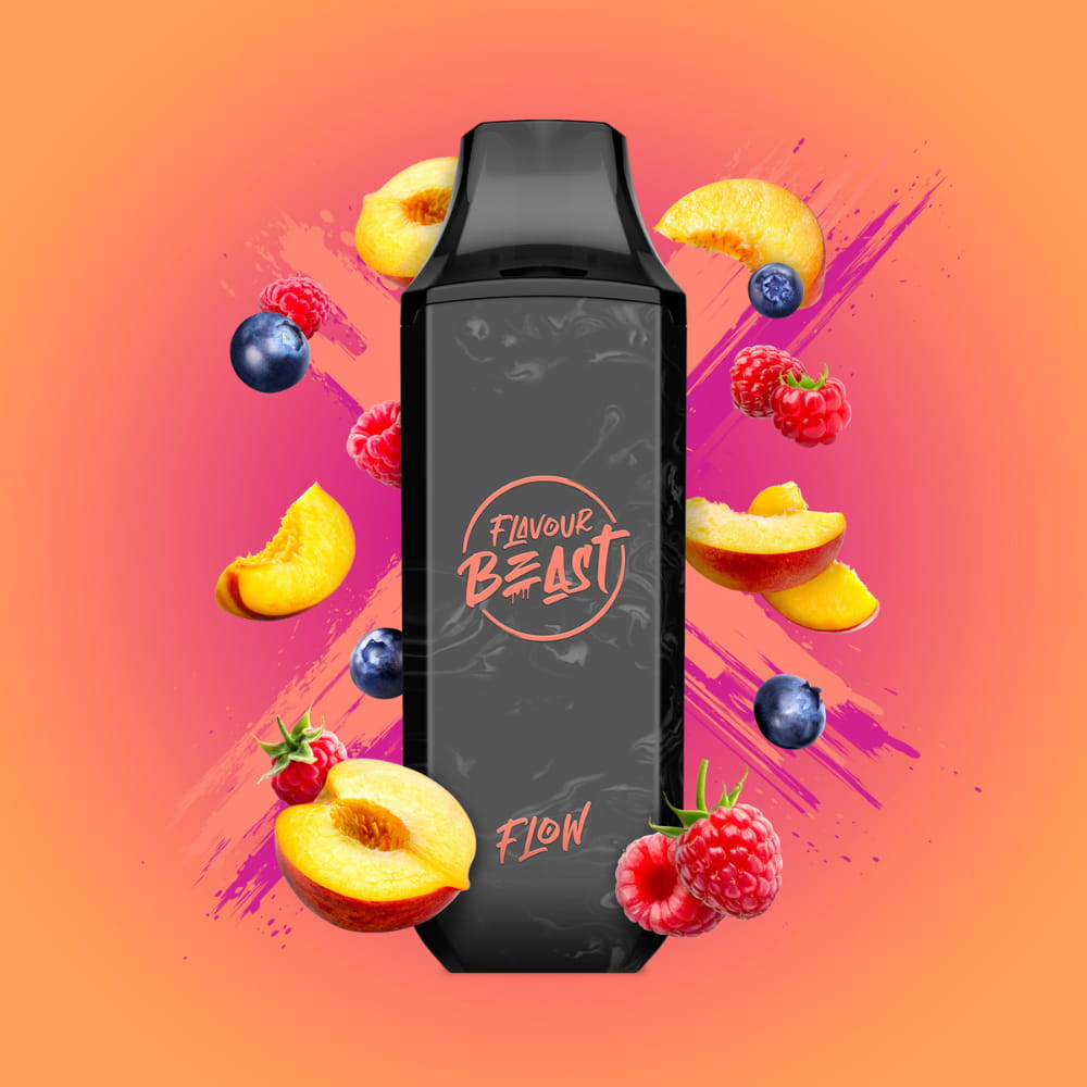 Flavour Beast Packin' Peach Berry Flow 10mL 5000 Puffs 20mg