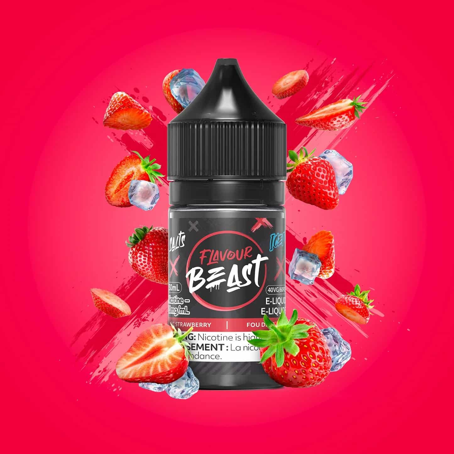 Flavour Beast Salts Sic Strawberry Iced 30 mL 10 mg