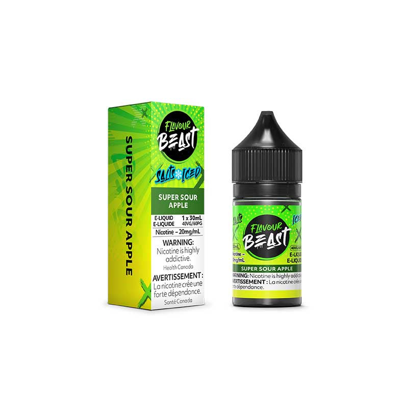 Flavour Beast Salts Super Sour Apple Iced 30 mL 20 mg