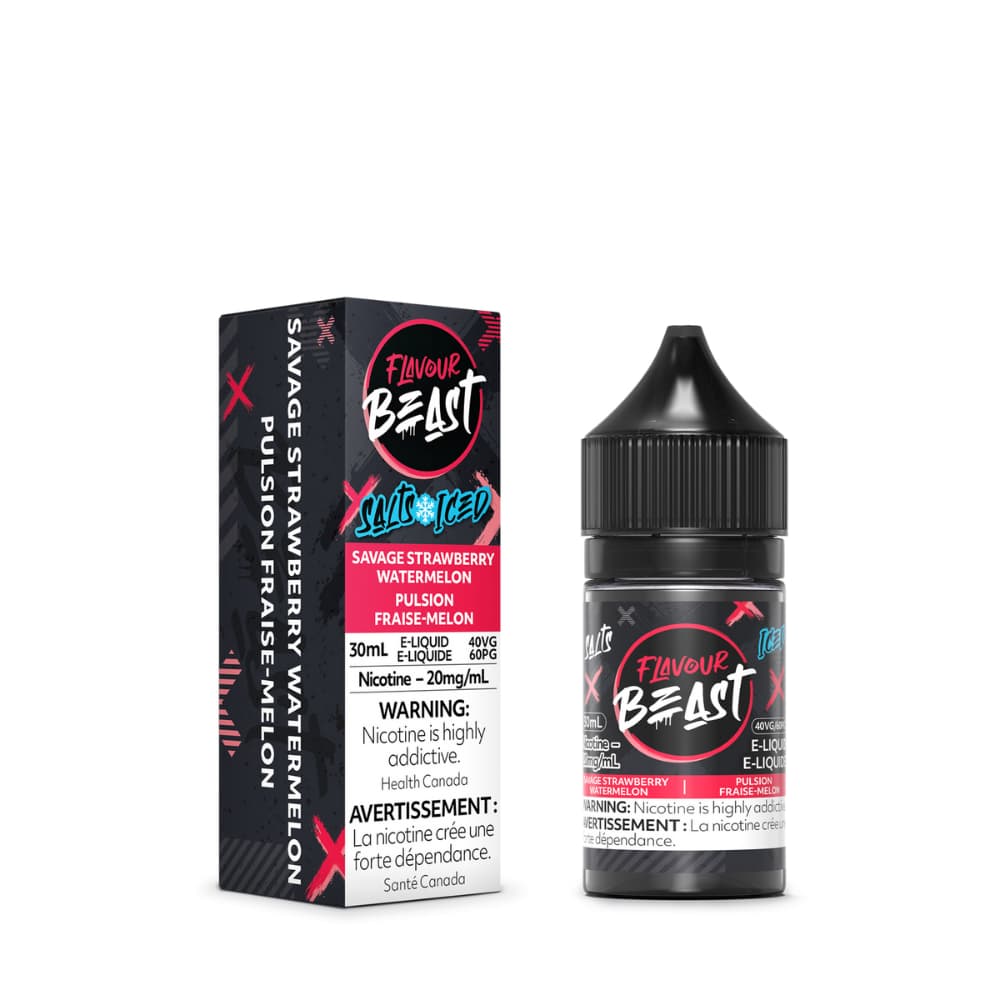 Flavour Beast Salts Iced Savage Strawberry Watermelon 30mL 20 mg