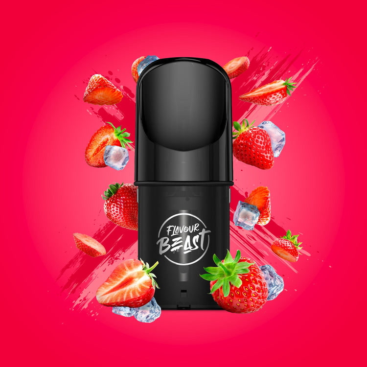 Flavour Beast Sic Strawberry Sic Fraise Pods Iced 3 x 2mL 20mg