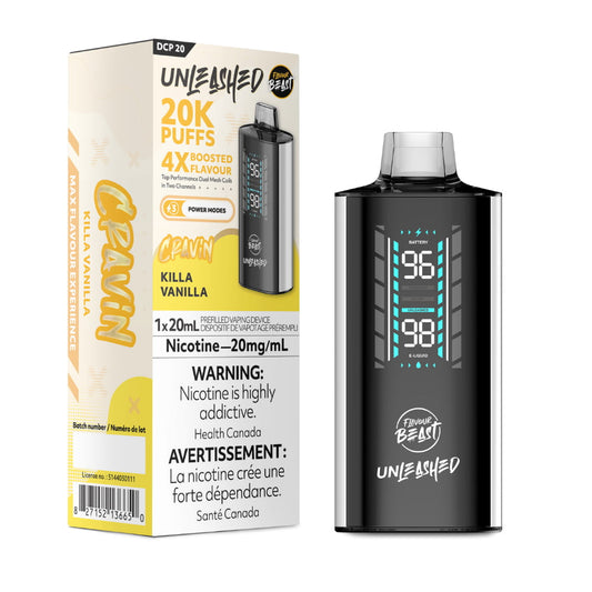 Flavour Beast Unleashed DCP 20K Disposable - Killa Vanilla