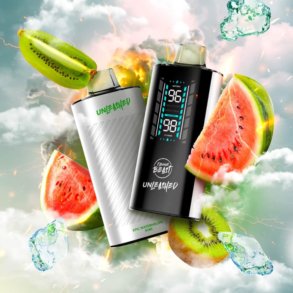 Flavour Beast Unleashed DCP Epic Watermelon Kiwi Iced 20000 Puffs 20mL 20mg