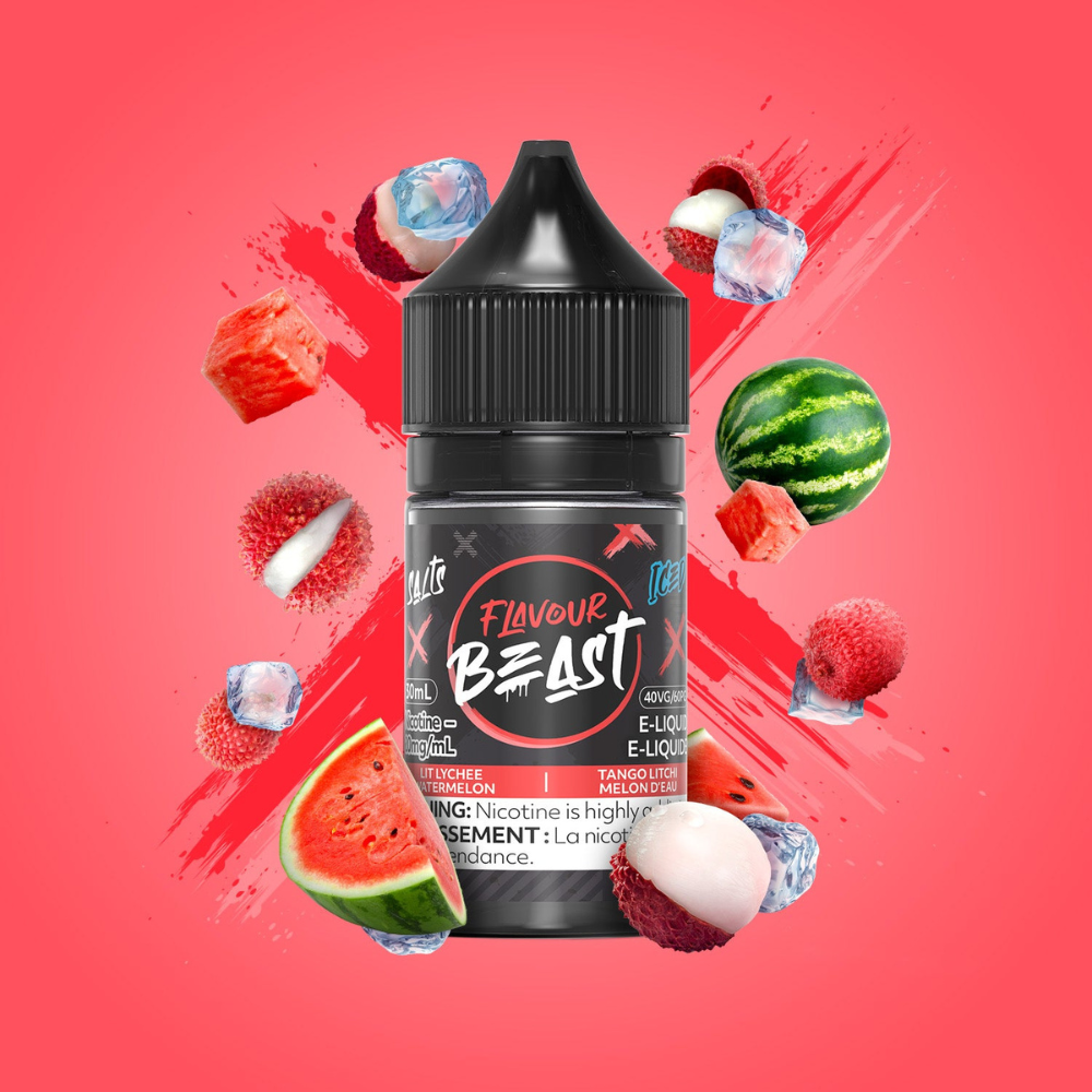 Flavour Beast Salts Lit Lychee Watermelon Iced 30 mL 20 mg