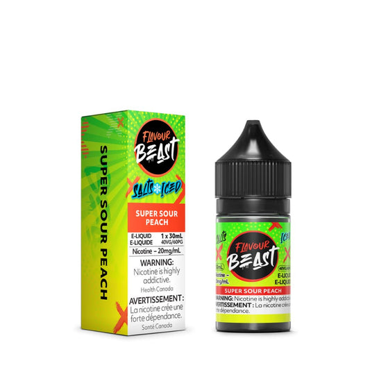 Flavour Beast Salts Super Sour Peach Iced 30 mL 20 mg