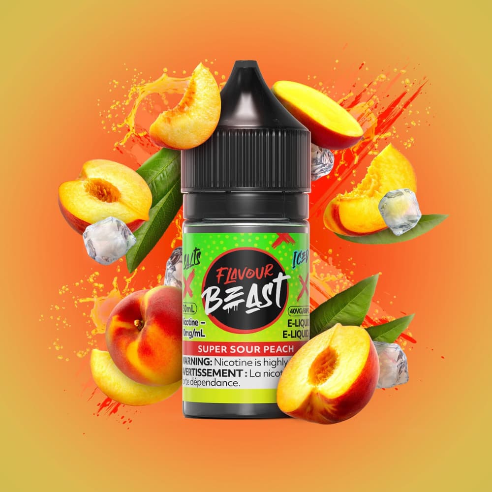 Flavour Beast Salts Super Sour Peach Iced 30 mL 20 mg