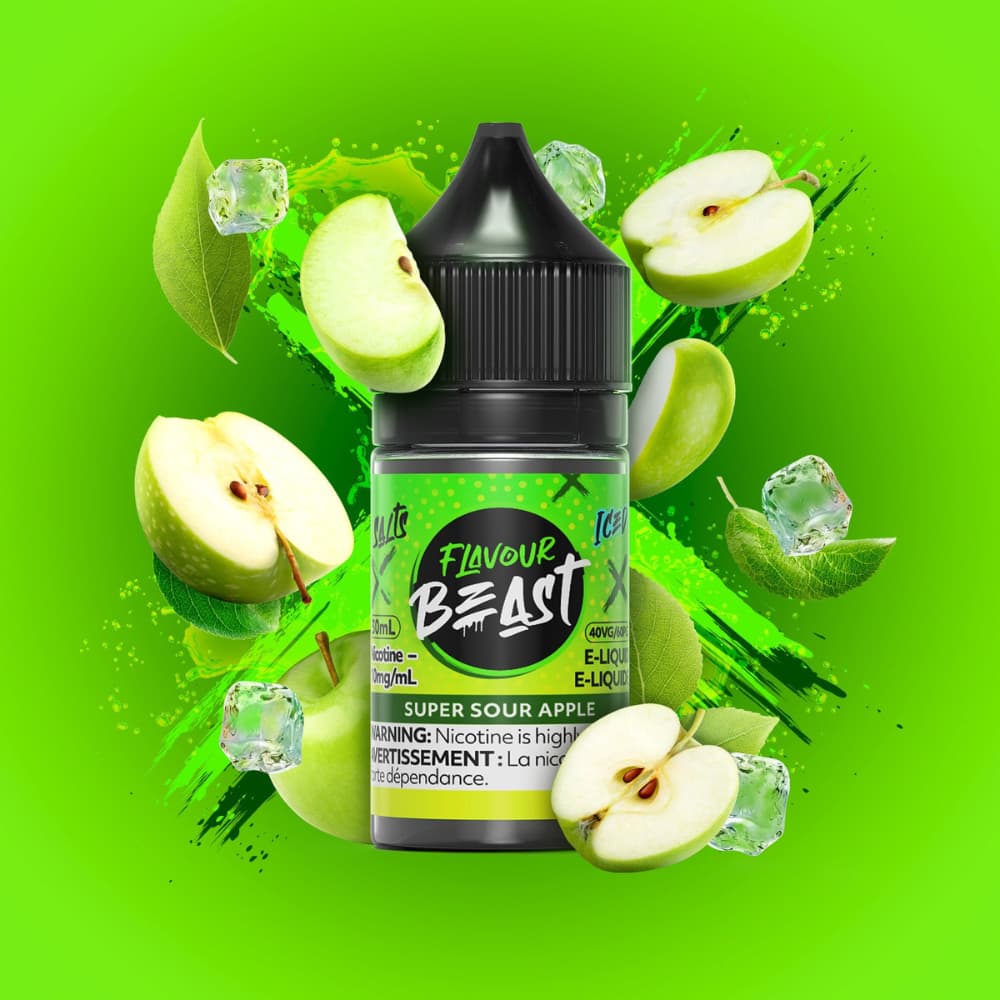 Flavour Beast Salts Super Sour Apple Iced 30 mL 20 mg