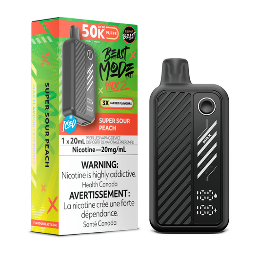 Flavour Beast Mode Max 2-50k- Super Sour Peach