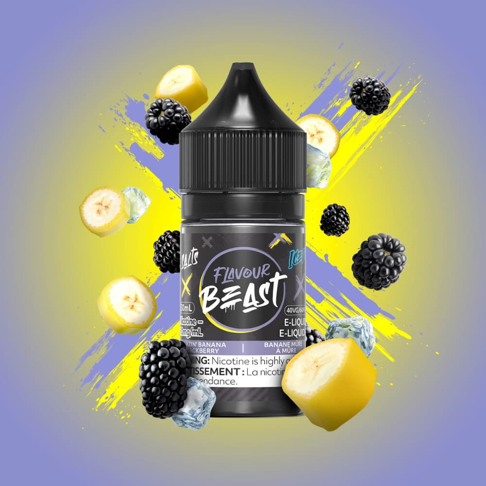 Flavour Beast Salts Blazin' Banana Blackberry Iced 30 mL 20 mg