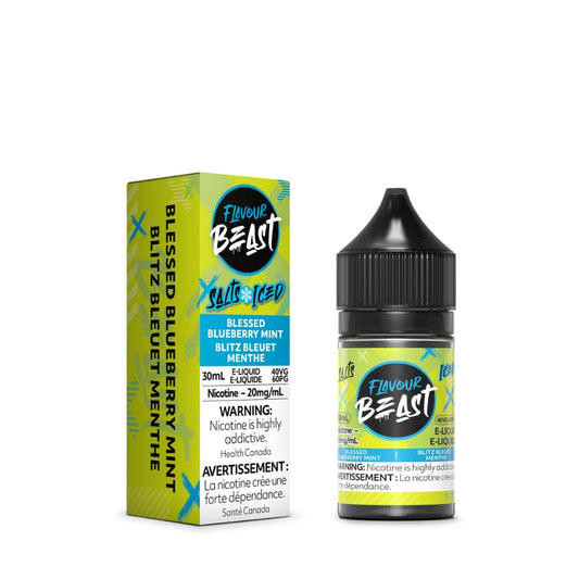 Flavour Beast Salts Blessed Blueberry Mint Iced 30 mL 20 mg