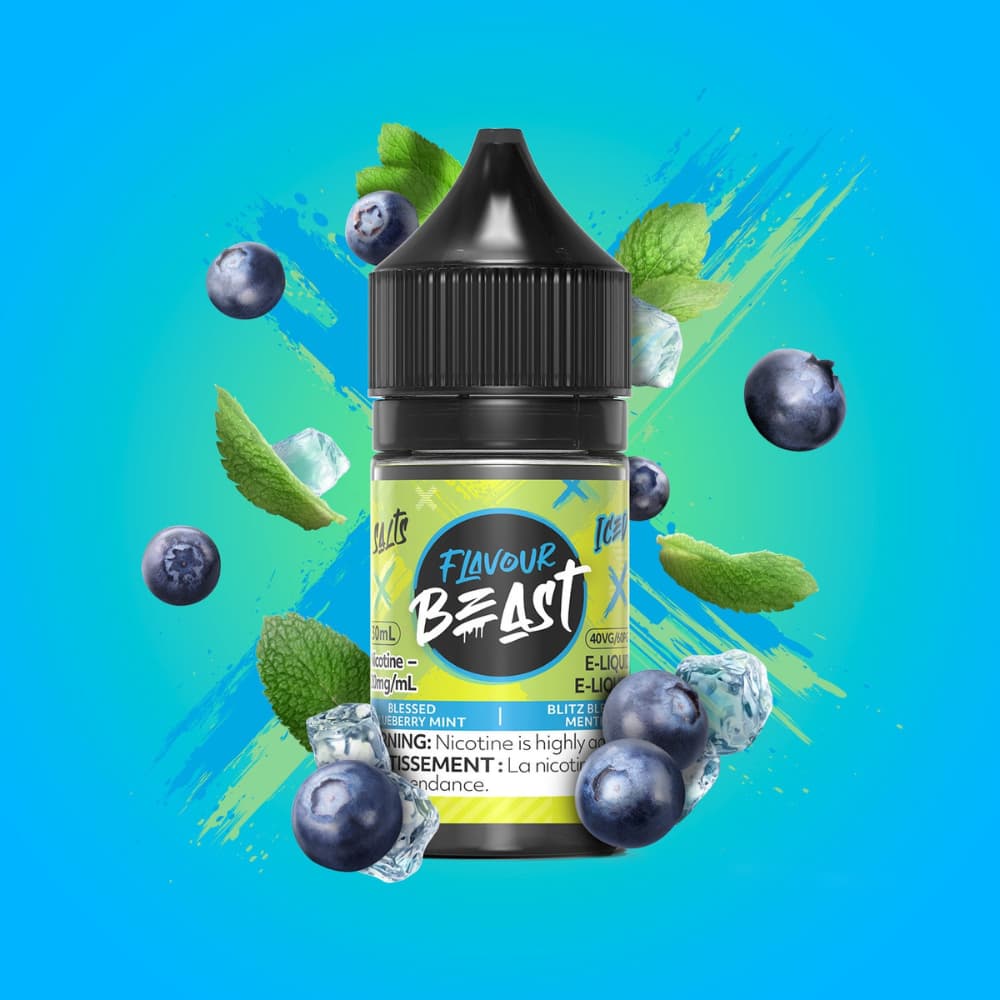 Flavour Beast Salts Blessed Blueberry Mint Iced 30mL 10mg