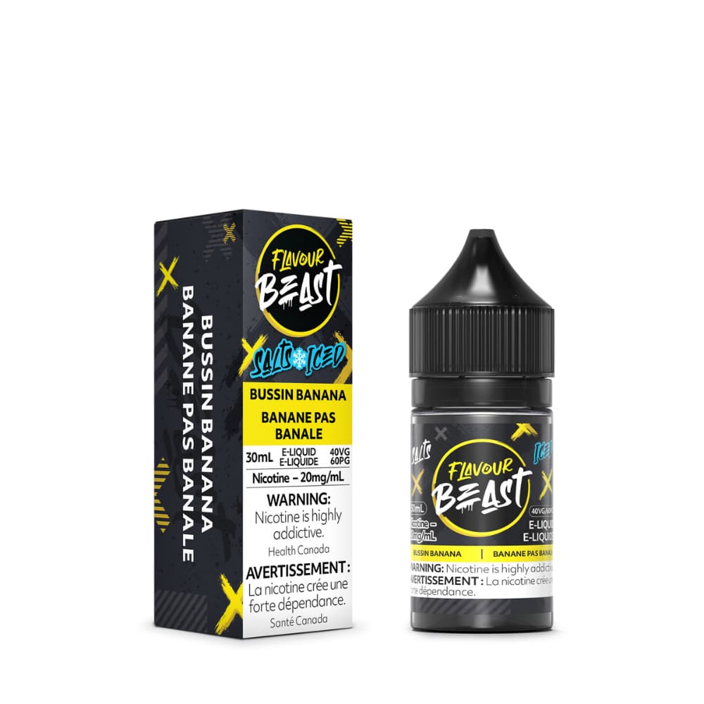 Flavour Beast Salts Iced Bussin Banana 30mL 20 mg