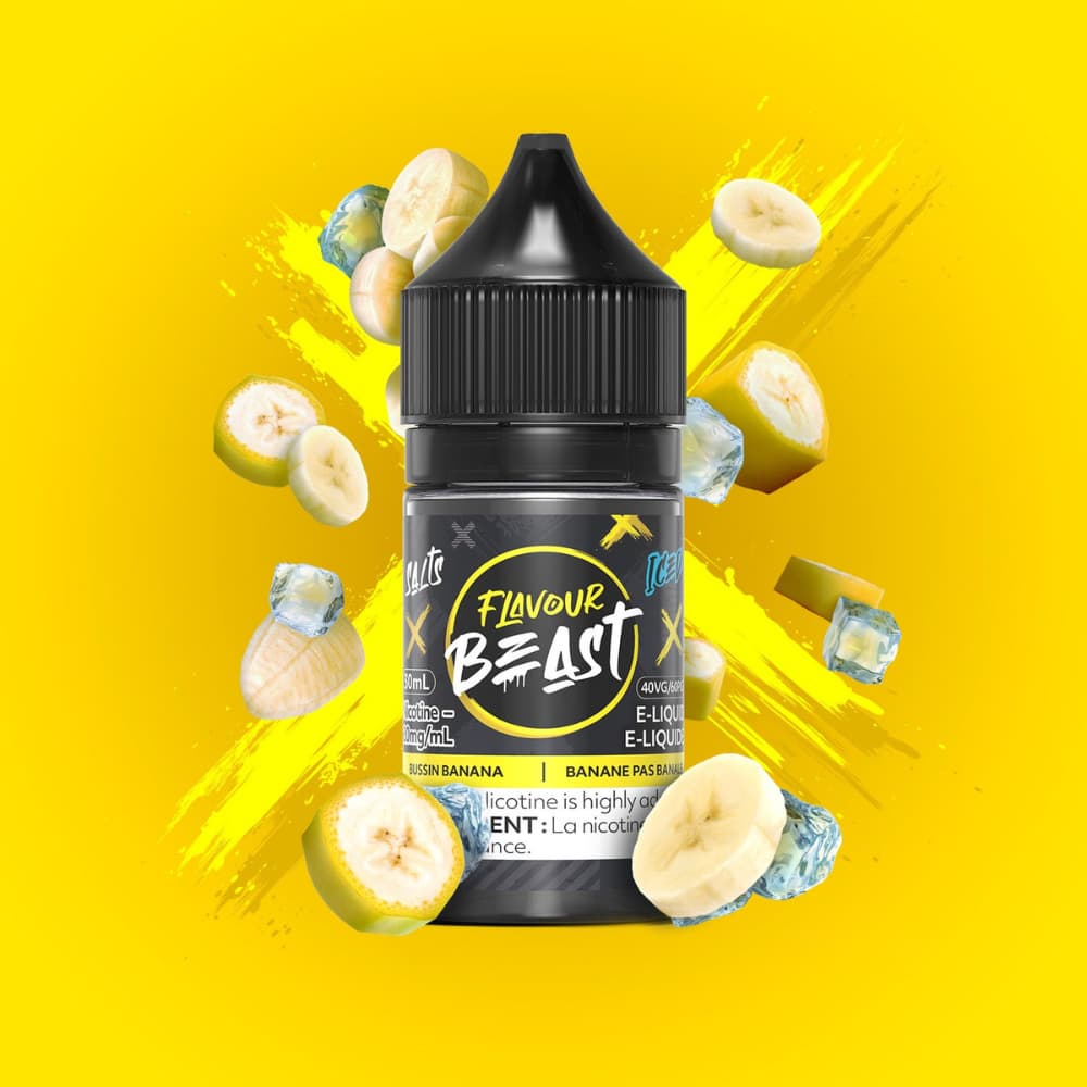 Flavour Beast Salts Iced Bussin Banana 30mL 20 mg