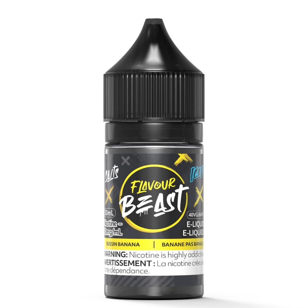 Flavour Beast Salts Iced Bussin Banana 30mL 20 mg