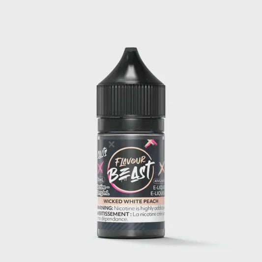 Flavour Beast Nic Salts  - Wicked White Peach