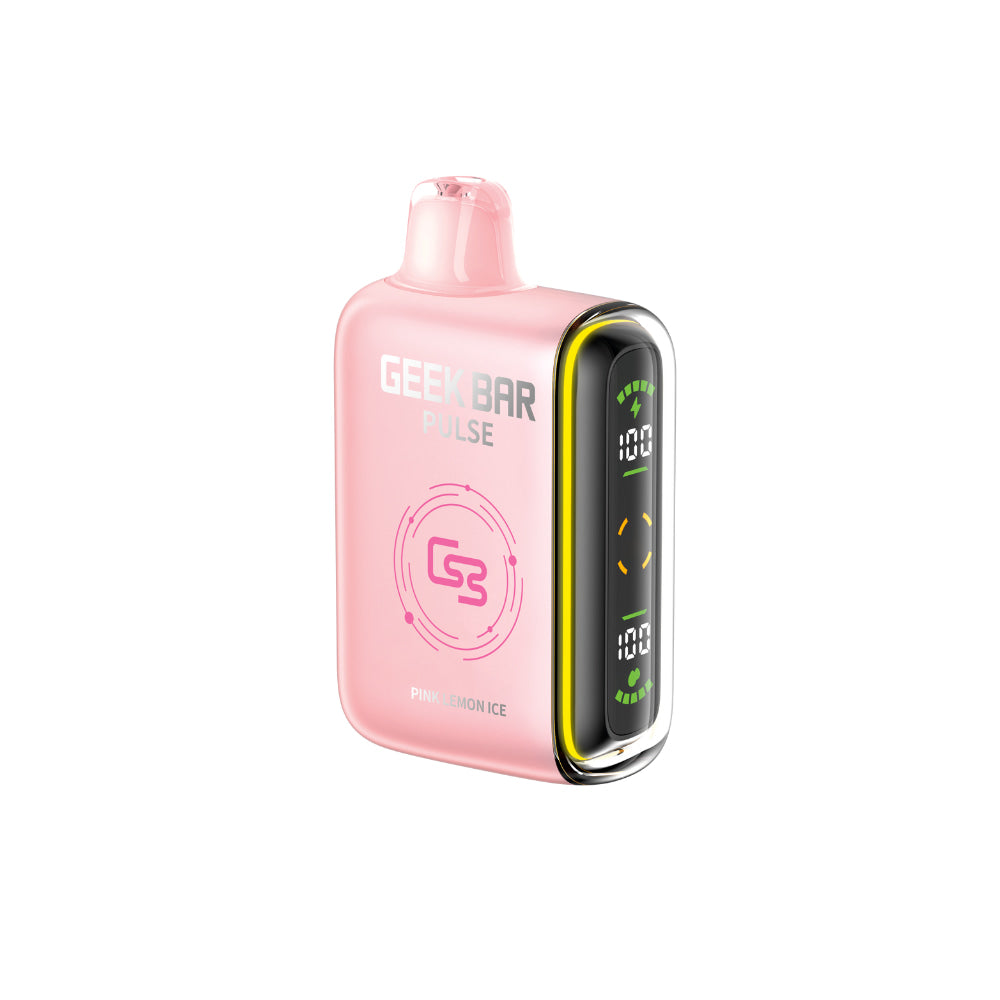 Geek Bar Pulse Disposable 16 mL Pink Lemon Ice 9000 Puffs 20mg