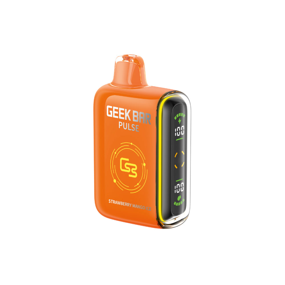 Geek Bar Pulse Disposable 16 mL Strawberry Mango Ice Ice 9000 Puffs 20mg