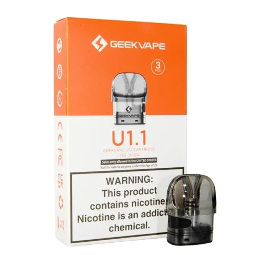 Geekvape U Replacement Pods 1.1 ohm (3 Pack)