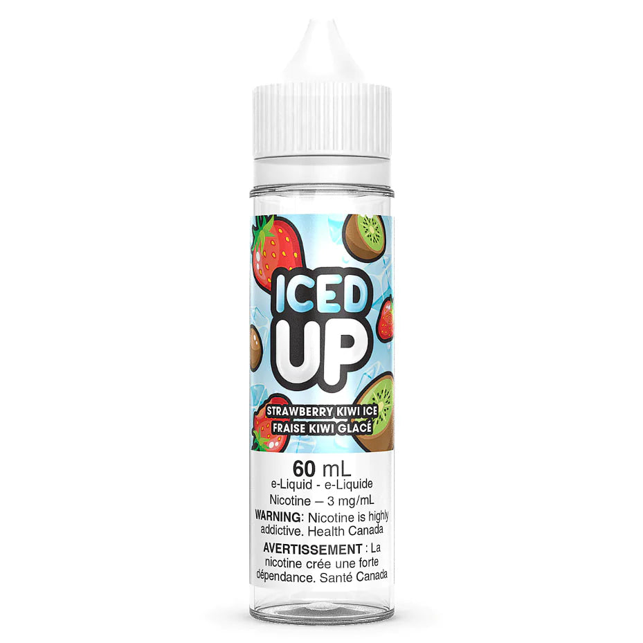 Iced Up Freebase Strawberry Kiwi Ice E-Liquid 60mL 3 mg