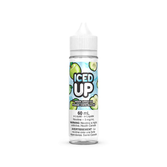 Iced Up Green Apple Ice E-Liquid 60mL Nic Free