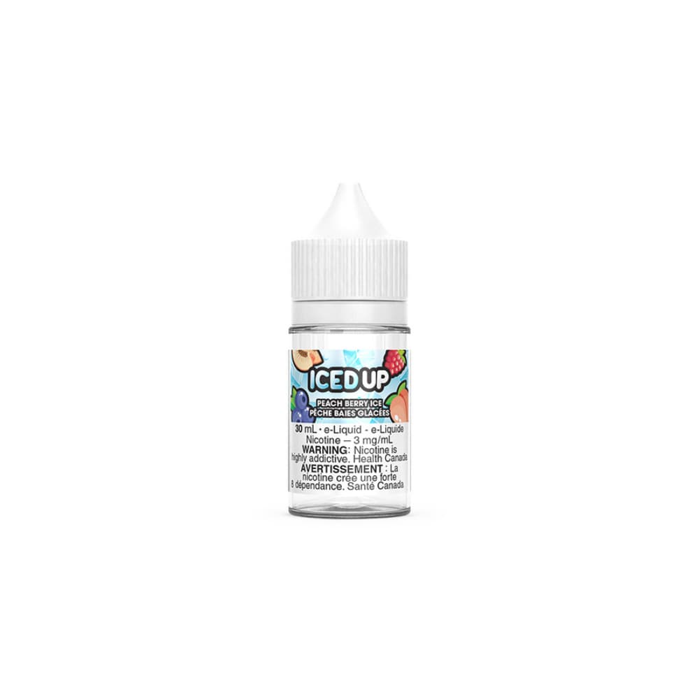 Iced Up Peach Berry Ice E-Liquid Bold 50 30mL 20mg