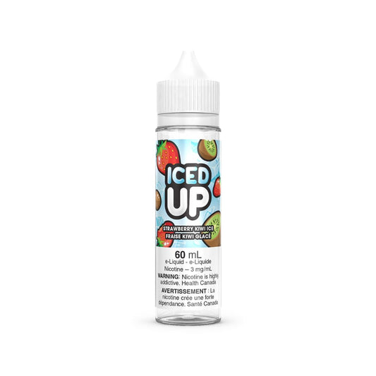 Iced Up Freebase Strawberry Kiwi Ice E-Liquid 60mL 3mg