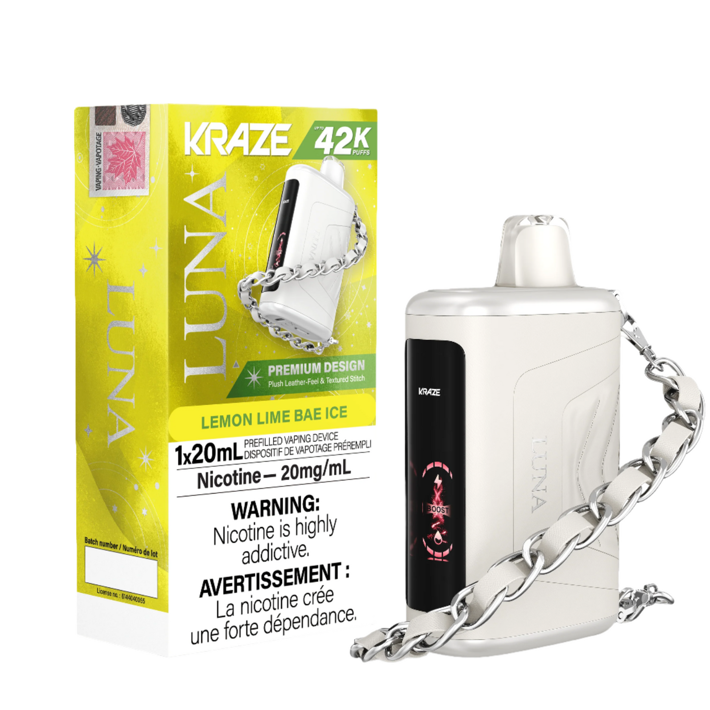 Kraze Luna 42K Puffs – Lemon Lime Bae Ice