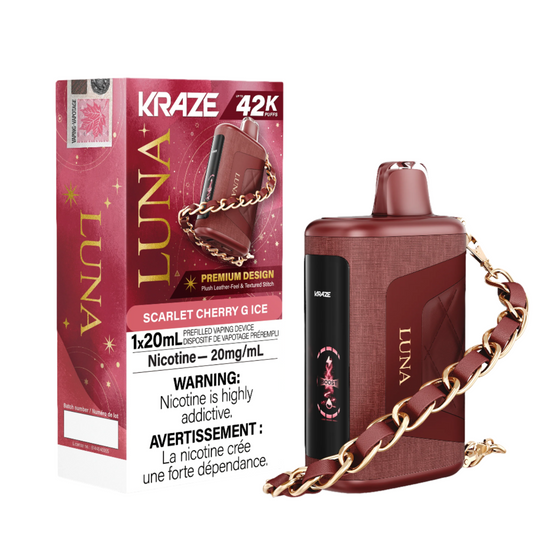 Kraze Luna 42K Puffs – Scarlet Cherry G Ice