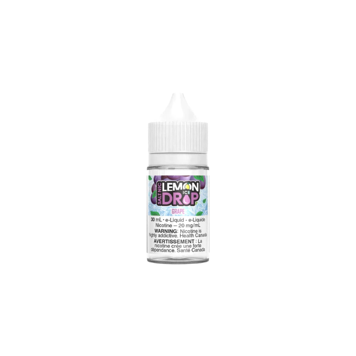 Lemon Drop Ice Salt Nic Grape Ice E-Liquid 30mL 12 mg