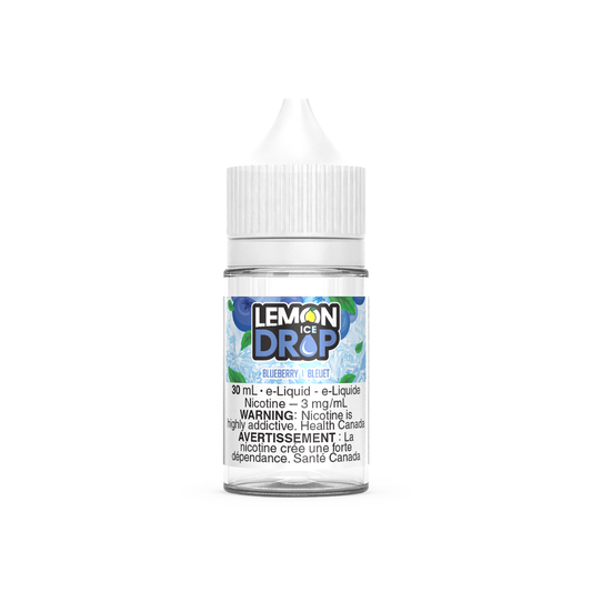 Lemon Drop Ice Vape Juice Freebase 30mL - Blueberry