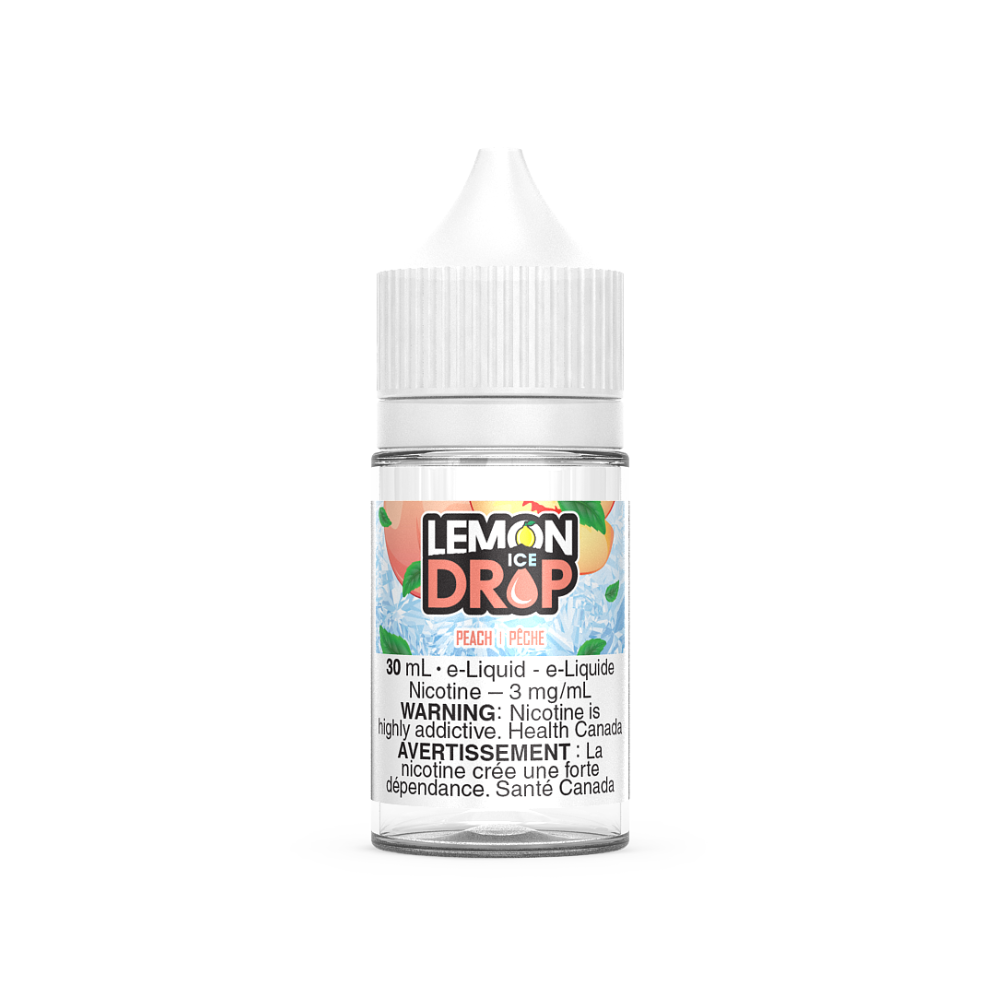 Lemon Drop Ice Vape Juice Freebase 30mL - Peach