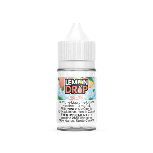 Lemon Drop Ice Vape Juice Freebase 30mL - Peach