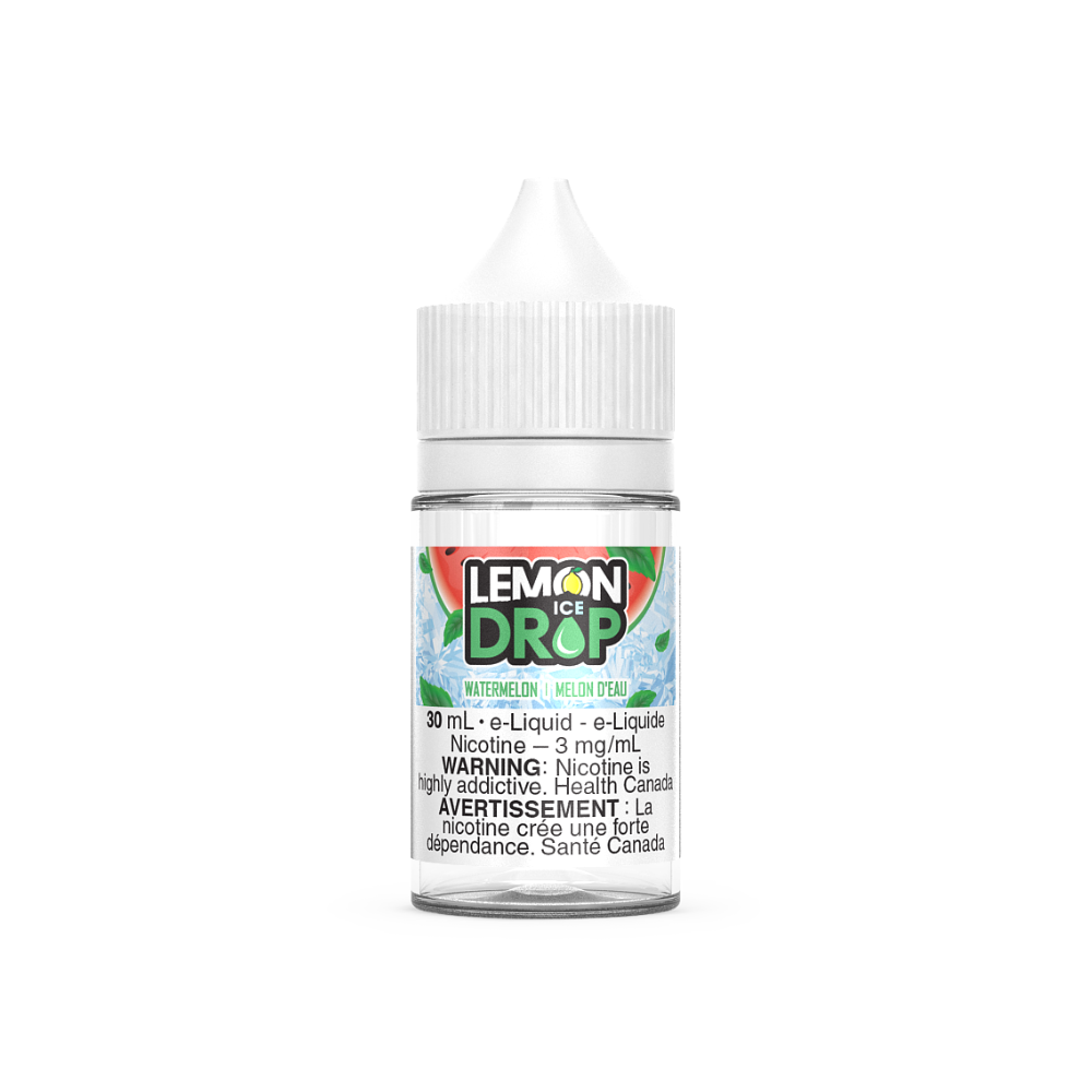 Lemon Drop Ice Vape Juice Freebase 30mL - Watermelon
