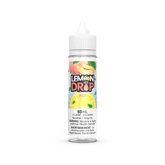 Lemon Drop Ice Vape Juice Freebase 60mL - Peach