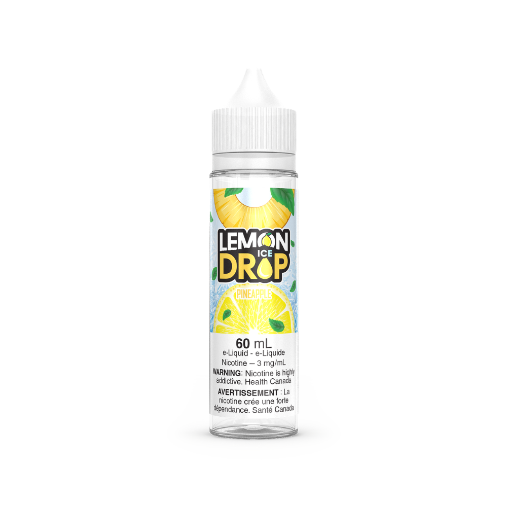 Lemon Drop Ice Vape Juice Freebase 60mL - Pineapple