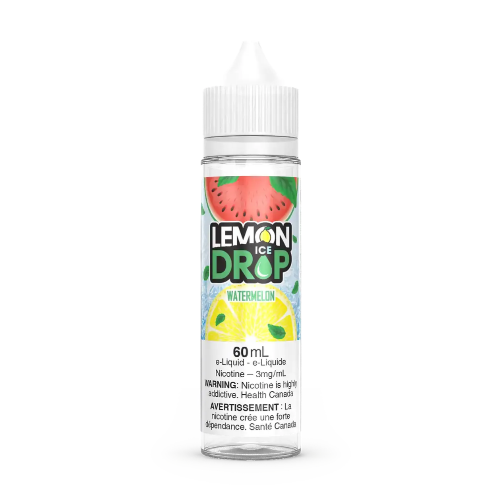 Lemon Drop Ice Vape Juice Freebase 60mL - Watermelon