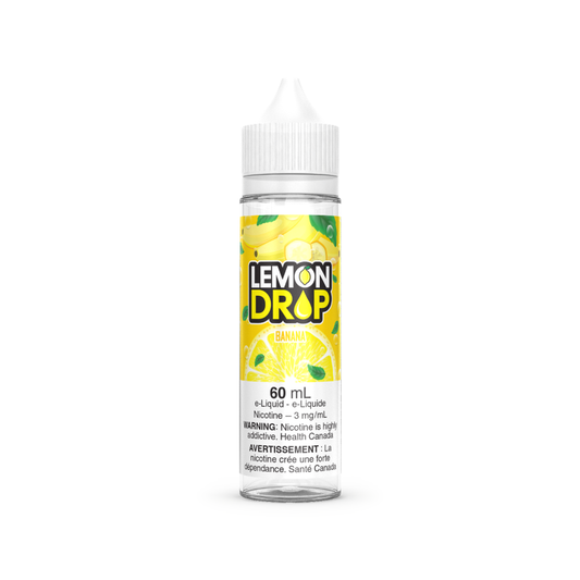 Lemon Drop Vape Juice Freebase 60mL - Banana