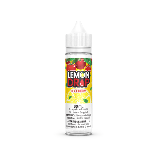 Lemon Drop Vape Juice Freebase 60mL - Black Cherry