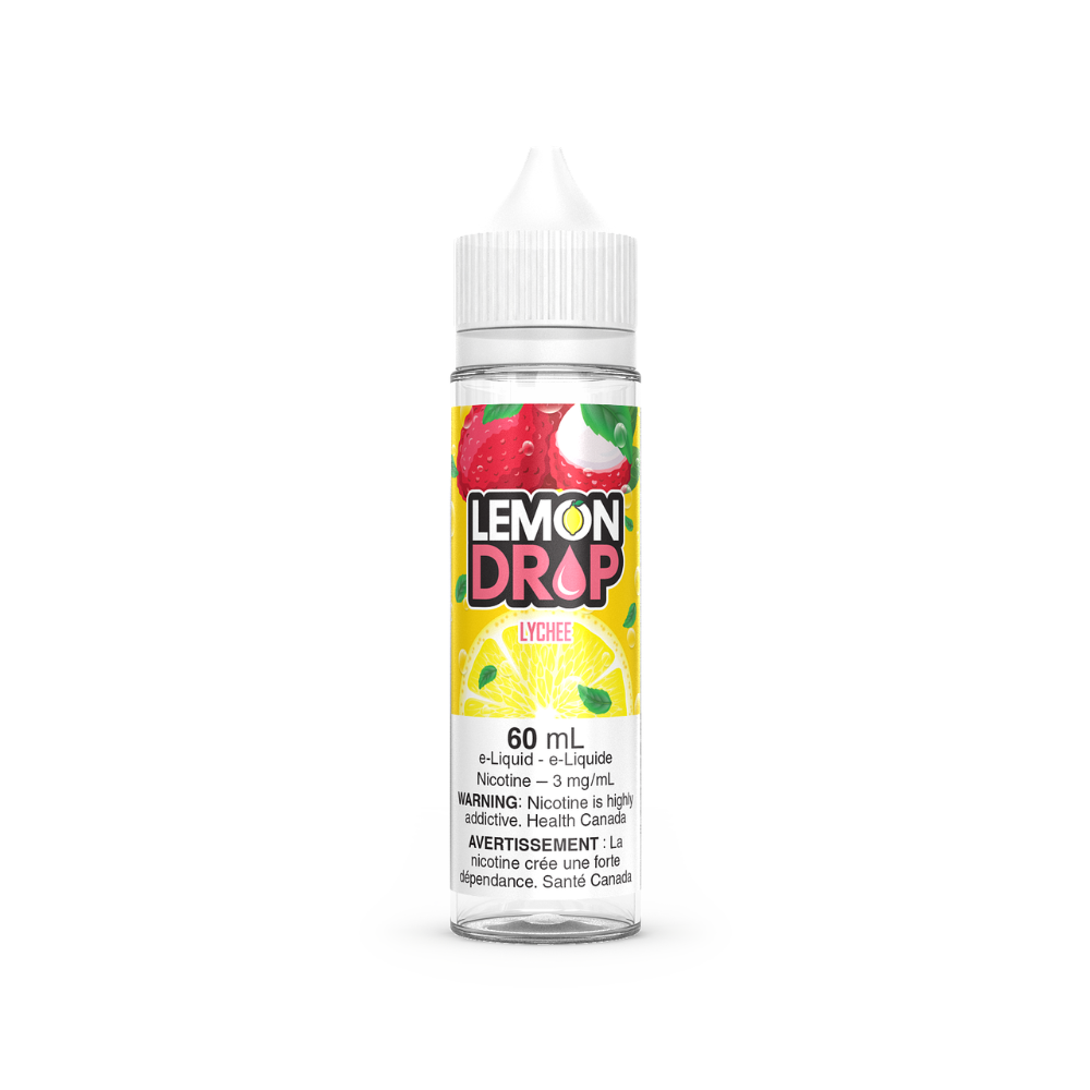 Lemon Drop Vape Juice Freebase 60mL - Lychee