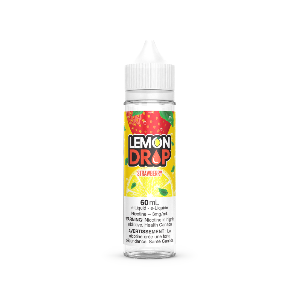 Lemon Drop Vape Juice Freebase 60mL - Strawberry