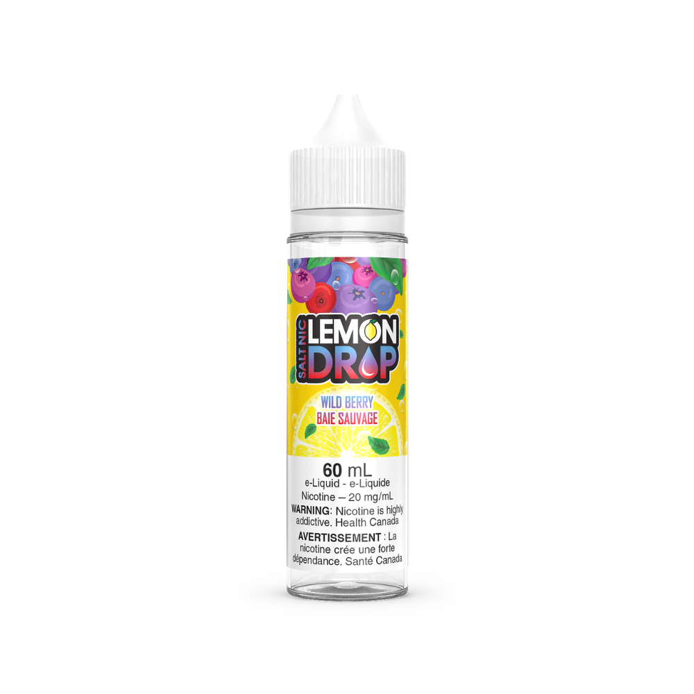 Lemon Drop Vape Juice Salt 60mL - Wild Berry