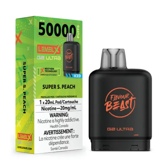 Flavour Beast Level X G2 Ultra - Super Sour Peach Iced