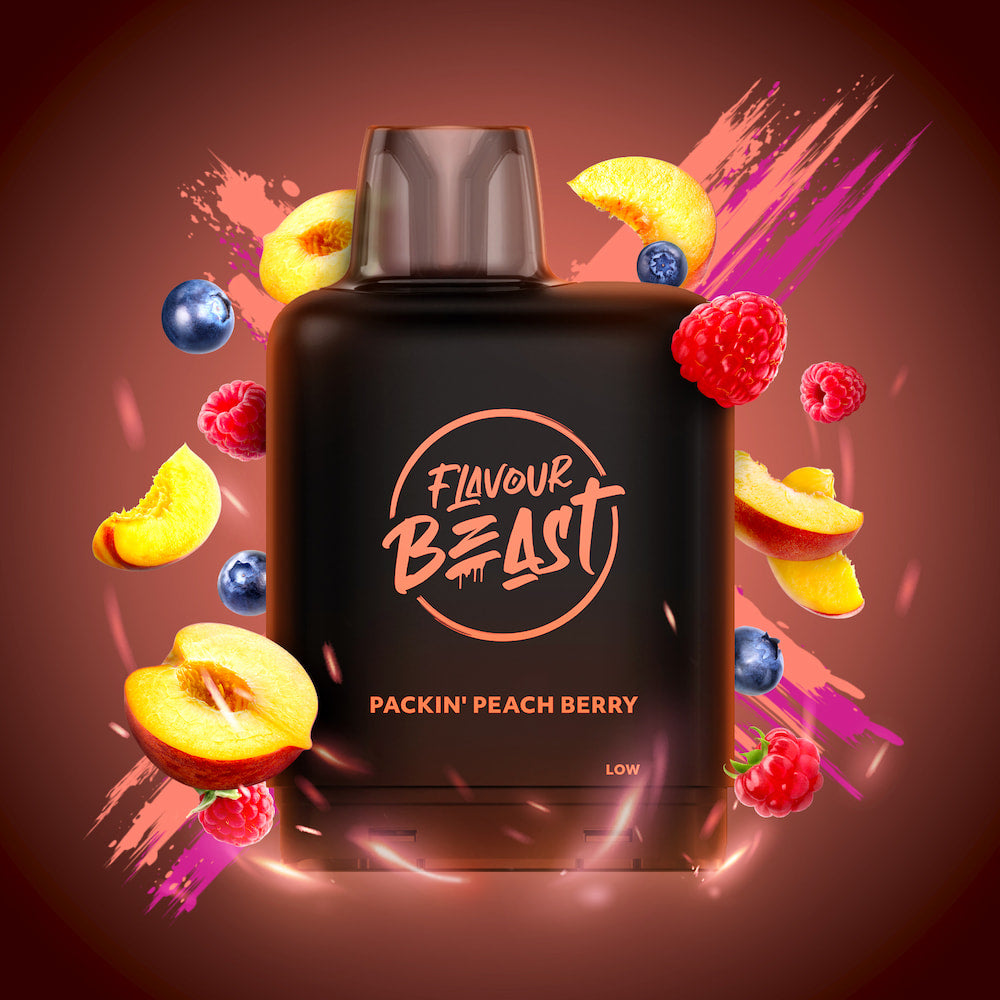 Level X Boost Flavour Beast 20mL Packin' Peach Berry 25000 Puffs 20mg