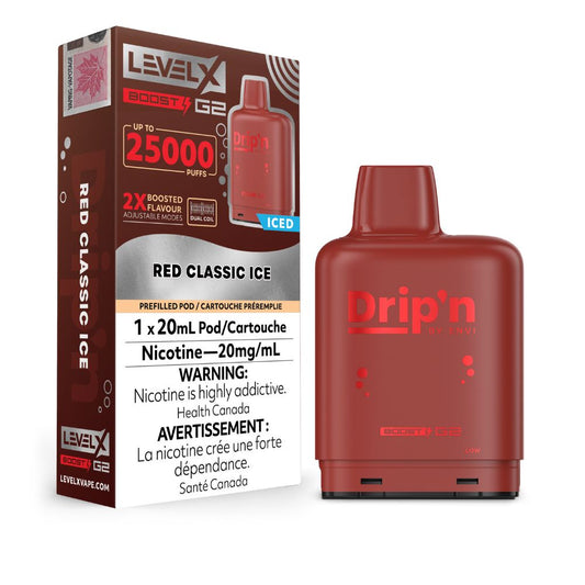 Level X Drip'n Prefilled Pod - Red Classic Ice