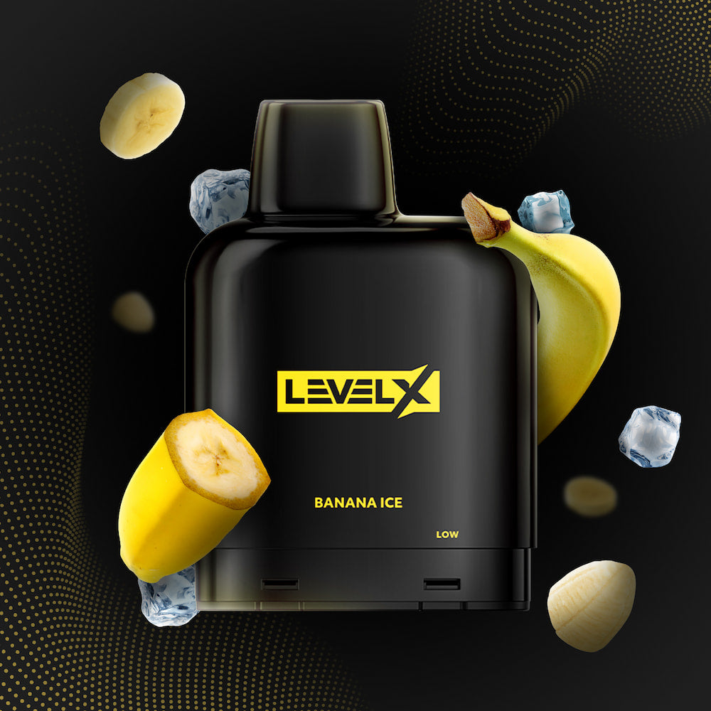 Level X Essential Series 14mL Banana Ice 7000 Puffs 20mg