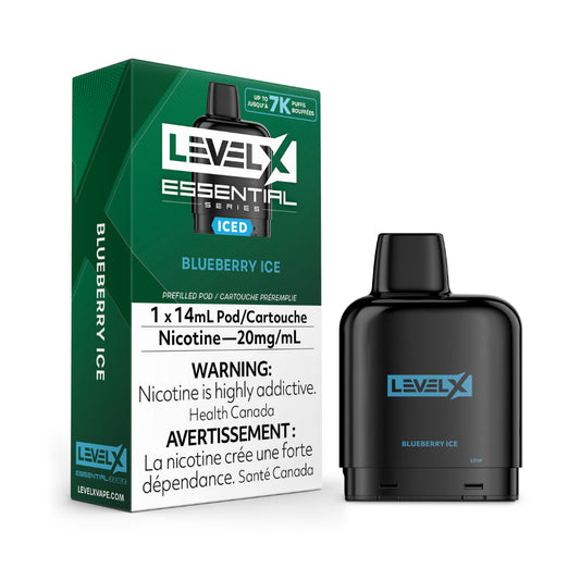 Level X Essential Series 14mL Blueberry Ice 7000 Puffs 20mg