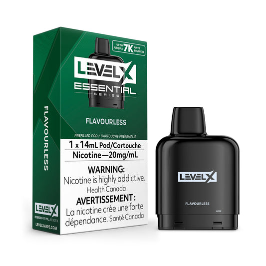 Level X Essential Series 14mL Flavourless 7000 Puffs 20mg