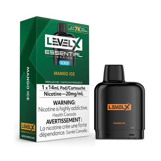 Level X Essential Series 14mL Mango Ice 7000 Puffs 20mg