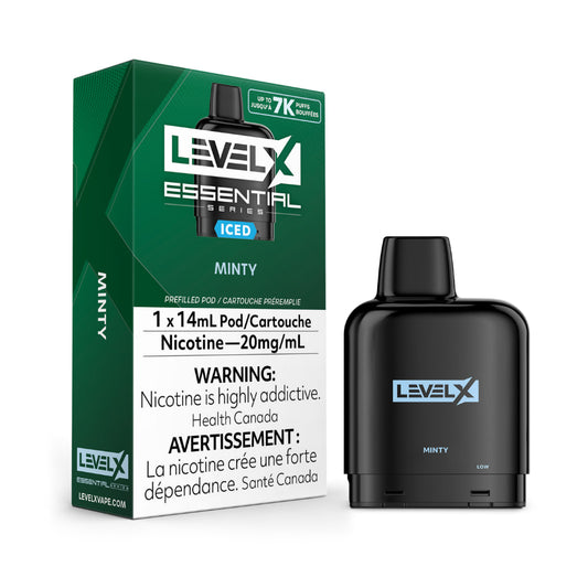 Level X Essential Series 14mL Minty 7000 Puffs 20mg