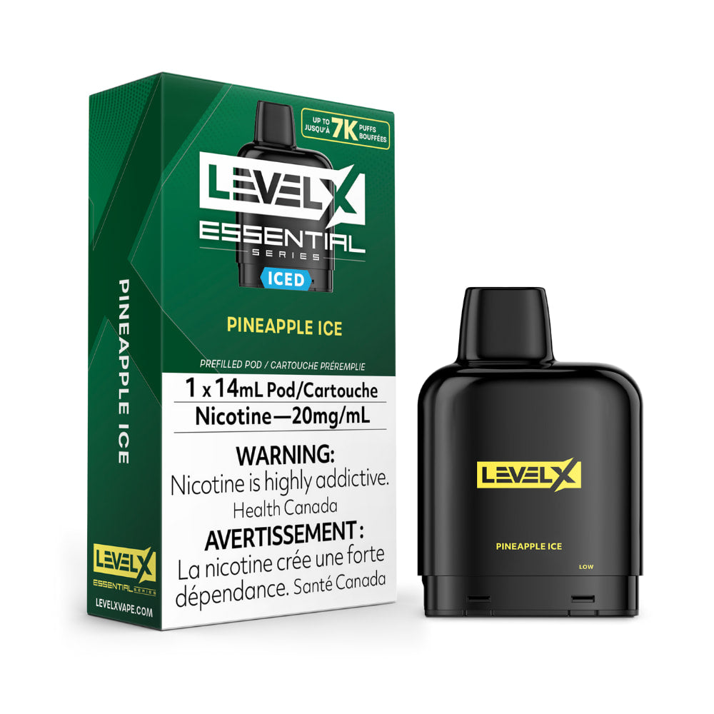 Level X Essential Series 14mL Pineapple Ice 7000 Puffs 20mg